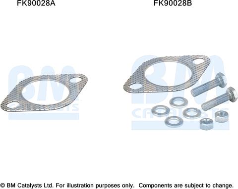 BM Catalysts FK90028 - Монтажний комплект, каталізатор autocars.com.ua