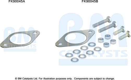 BM Catalysts FK90045 - Монтажний комплект, каталізатор autocars.com.ua