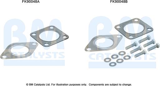 BM Catalysts FK90048 - Монтажний комплект, каталізатор autocars.com.ua