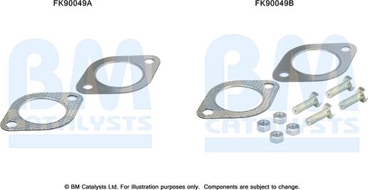 BM Catalysts FK90049 - Монтажний комплект, каталізатор autocars.com.ua