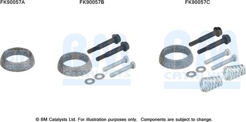 BM Catalysts FK90057 - Монтажний комплект, каталізатор autocars.com.ua