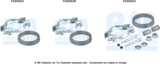 BM Catalysts FK90062 - Монтажний комплект, каталізатор autocars.com.ua