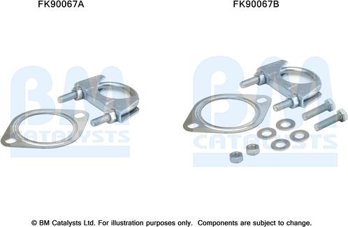 BM Catalysts FK90067 - Монтажний комплект, каталізатор autocars.com.ua