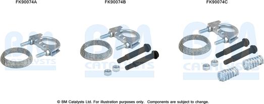 BM Catalysts FK90074 - Монтажний комплект, каталізатор autocars.com.ua