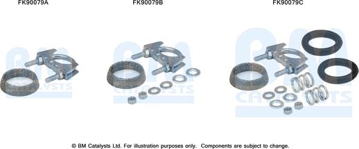 BM Catalysts FK90079 - Монтажний комплект, каталізатор autocars.com.ua