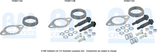 BM Catalysts FK90113 - Монтажний комплект, каталізатор autocars.com.ua