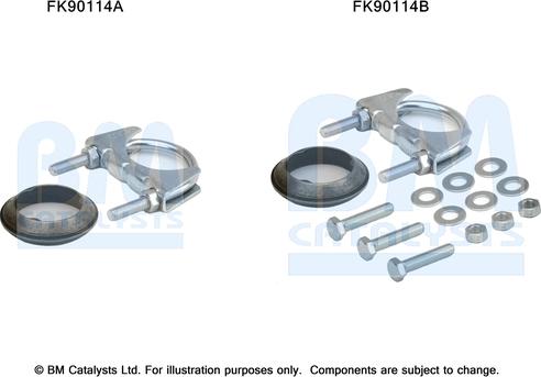 BM Catalysts FK90114 - Монтажний комплект, каталізатор autocars.com.ua