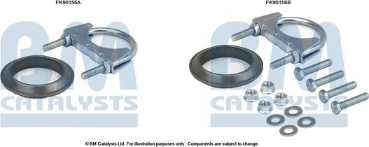 BM Catalysts FK90156 - Монтажний комплект, каталізатор autocars.com.ua