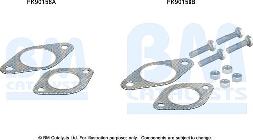 BM Catalysts FK90158 - Монтажний комплект, каталізатор autocars.com.ua