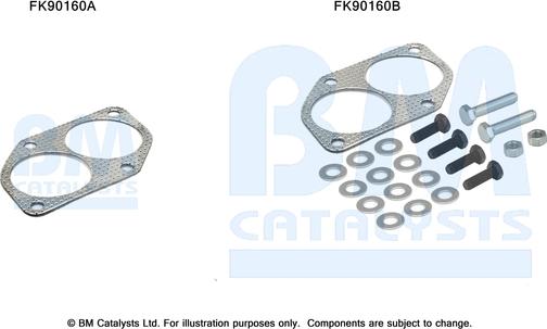 BM Catalysts FK90160 - Монтажний комплект, каталізатор autocars.com.ua