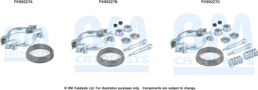 BM Catalysts FK90227 - Монтажний комплект, каталізатор autocars.com.ua