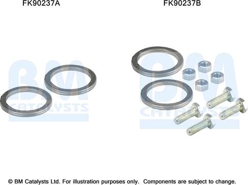 BM Catalysts FK90237 - Монтажний комплект, каталізатор autocars.com.ua