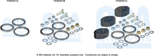 BM Catalysts FK90251 - Монтажний комплект, каталізатор autocars.com.ua