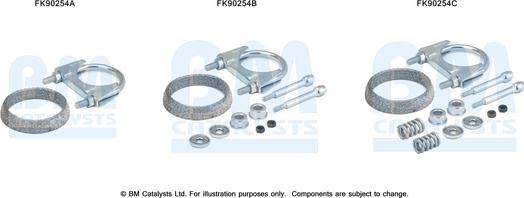 BM Catalysts FK90254 - Монтажний комплект, каталізатор autocars.com.ua