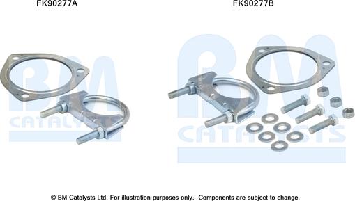 BM Catalysts FK90277 - Монтажний комплект, каталізатор autocars.com.ua