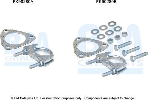 BM Catalysts FK90280 - Монтажний комплект, каталізатор autocars.com.ua