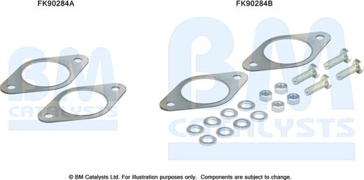 BM Catalysts FK90284 - Монтажний комплект, каталізатор autocars.com.ua