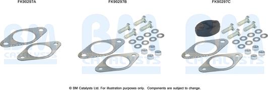 BM Catalysts FK90297 - Монтажний комплект, каталізатор autocars.com.ua