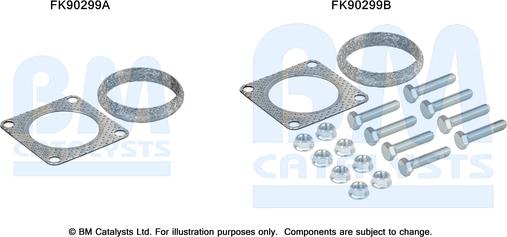 BM Catalysts FK90299 - Монтажний комплект, каталізатор autocars.com.ua