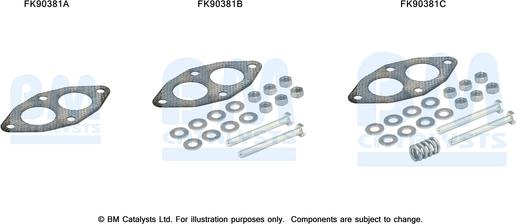 BM Catalysts FK90381 - Монтажный комплект, катализатор avtokuzovplus.com.ua