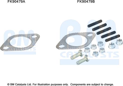 BM Catalysts FK90479 - Монтажный комплект, катализатор avtokuzovplus.com.ua