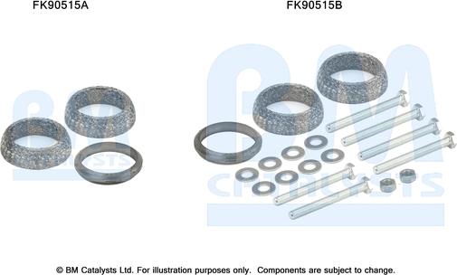 BM Catalysts FK90515 - Монтажний комплект, каталізатор autocars.com.ua