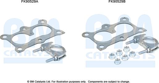 BM Catalysts FK90529 - Монтажный комплект, катализатор avtokuzovplus.com.ua