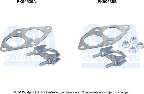 BM Catalysts FK90539 - Монтажний комплект, каталізатор autocars.com.ua