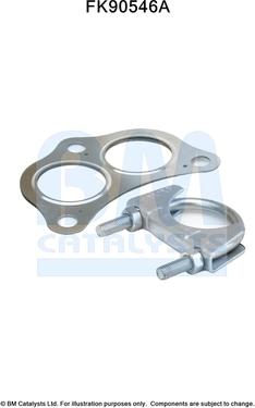 BM Catalysts FK90546 - Монтажний комплект, каталізатор autocars.com.ua