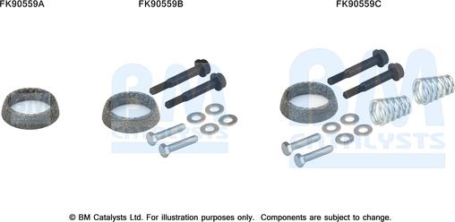 BM Catalysts FK90559 - Монтажний комплект, каталізатор autocars.com.ua