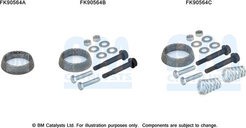 BM Catalysts FK90564 - Монтажний комплект, каталізатор autocars.com.ua