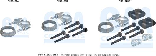 BM Catalysts FK90629 - Монтажний комплект, каталізатор autocars.com.ua