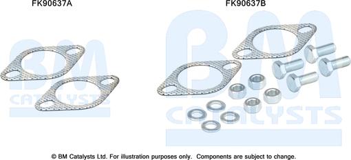 BM Catalysts FK90637 - Монтажний комплект, каталізатор autocars.com.ua