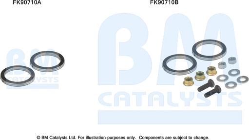 BM Catalysts FK90710 - Монтажний комплект, каталізатор autocars.com.ua