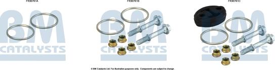 BM Catalysts FK90761 - Монтажний комплект, каталізатор autocars.com.ua
