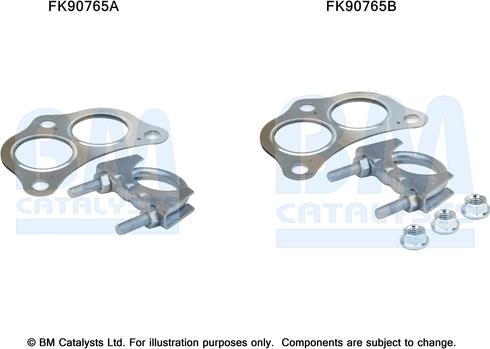 BM Catalysts FK90765 - Монтажний комплект, каталізатор autocars.com.ua