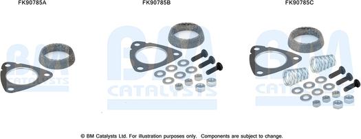 BM Catalysts FK90785 - Монтажный комплект, катализатор avtokuzovplus.com.ua