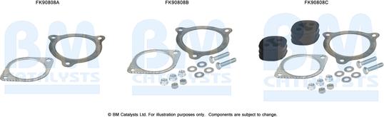 BM Catalysts FK90808 - Монтажний комплект, каталізатор autocars.com.ua