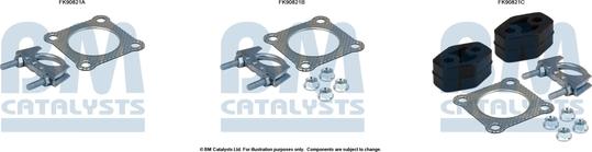 BM Catalysts FK90821 - Монтажний комплект, каталізатор autocars.com.ua