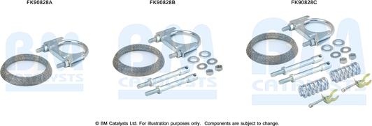 BM Catalysts FK90828 - Монтажний комплект, каталізатор autocars.com.ua