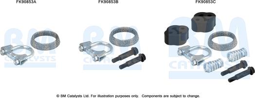 BM Catalysts FK90853 - Монтажний комплект, каталізатор autocars.com.ua