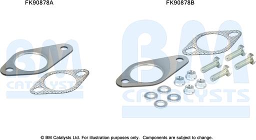 BM Catalysts FK90878 - Монтажний комплект, каталізатор autocars.com.ua