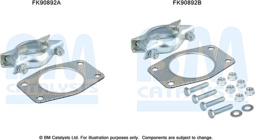 BM Catalysts FK90892 - Монтажний комплект, каталізатор autocars.com.ua