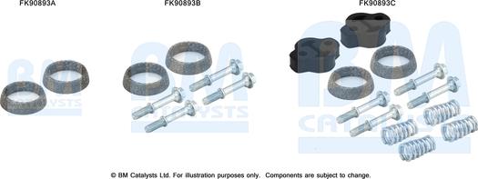 BM Catalysts FK90893 - Монтажний комплект, каталізатор autocars.com.ua