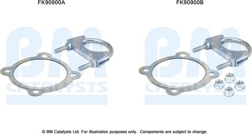 BM Catalysts FK90900 - Монтажний комплект, каталізатор autocars.com.ua