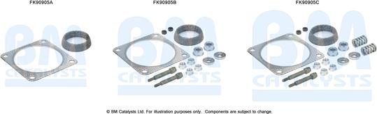 BM Catalysts FK90905 - Монтажный комплект, катализатор avtokuzovplus.com.ua