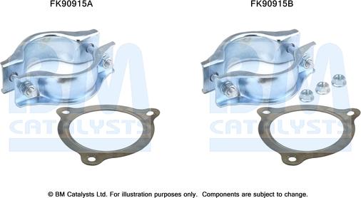 BM Catalysts FK90915 - Монтажный комплект, катализатор avtokuzovplus.com.ua