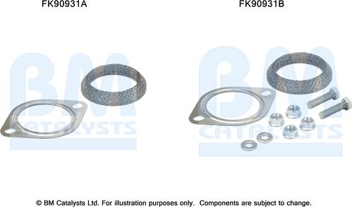 BM Catalysts FK90931 - Монтажний комплект, каталізатор autocars.com.ua