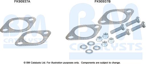 BM Catalysts FK90937 - Монтажний комплект, каталізатор autocars.com.ua