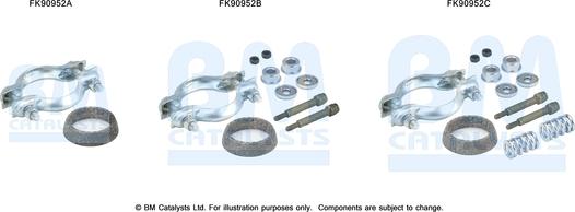 BM Catalysts FK90952 - Монтажний комплект, каталізатор autocars.com.ua